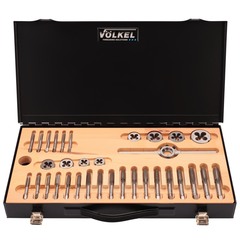 Набор метчиков и плашек M5 -M12 HSS-G 40пр Volkel 48004