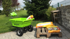 Садовая тележка Greenworks G40GC 40V (106 л) самоходная аккумуляторная, без АКБ и ЗУ