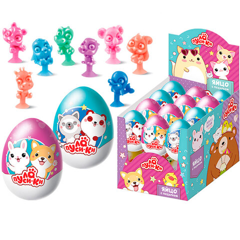 ЛАПУСИКИ 2 Шоколадное яйцо с игрушкой 1кор*6бл*24шт, 20гр