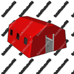 Надувной шатер "Алый" 6*5*3 м