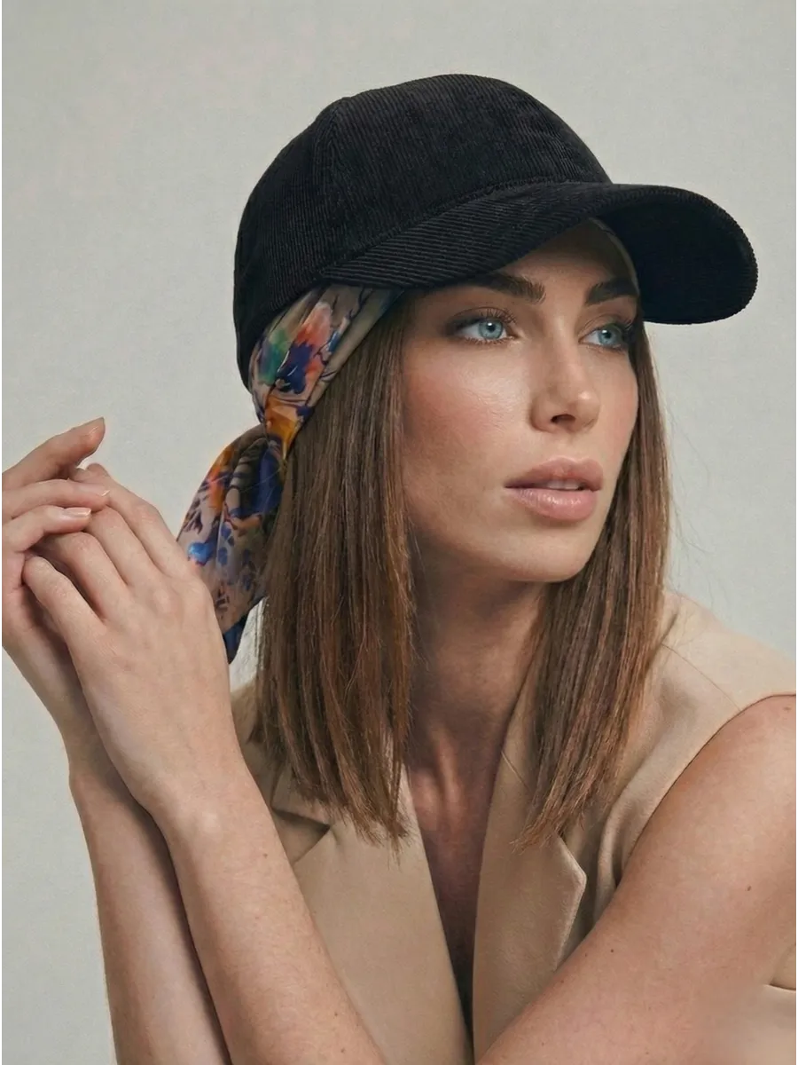 Бейсболка летняя вельвет весенняя