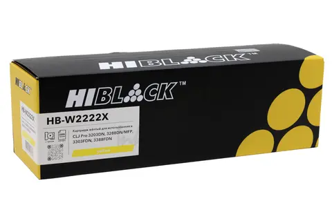 Картридж Hi-Black (HB-W2222X) для HP CLJ Pro 3203DN, 3288DN, MFP 3303FDN, 3388FDN, Y, 2,5K