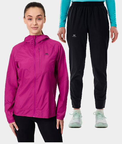 Женский беговой костюм с капюшоном Nordski Easy Run Pro Light Fuchsia/Black