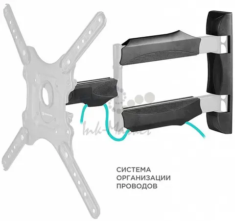 Наклонно-поворотный кронштейн ONKRON NP40чёрный