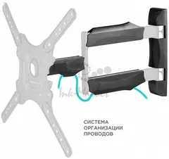Наклонно-поворотный кронштейн ONKRON NP40чёрный
