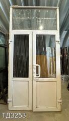 Дверь пластиковая входная Б/У 3000 (2280)(в) x 1490(ш)