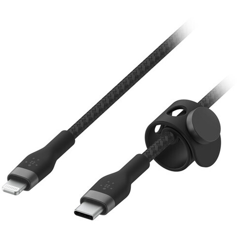 Кабель Belkin BoostCharge PRO Flex USB-C-Lightning Braided Silicone Cable, 3м, черный