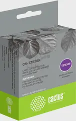 Картридж ленточный Cactus CS-TZE325 TZE-325 белый на черном 9x8 для Brother 1010/1280/1280VP/2700VP