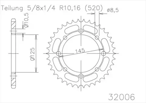 Звезда ведомая 50-32006 46