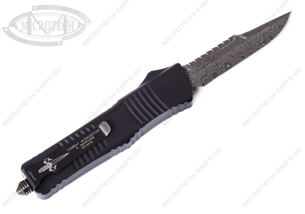 Нож Microtech Combat Troodon Interceptor Custom Damascus