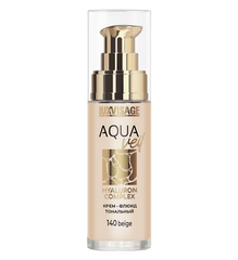 LuxVisage Крем-флюид тональный AQUA veil HYALURON COMPLEX тон 140 beige 30мл