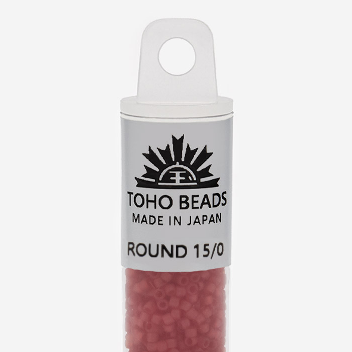 Японский бисер TOHO Round 15/0 (№5CF), прозрачный матовый