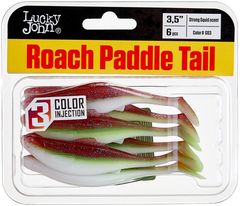 Виброхвост Lucky John Roach Paddle Tail 3.5in (8,9 см), цвет G03, 6 шт.