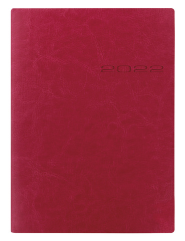 Ежедневник Letts Lecassa A5, кожа искусственная, кремовые страницы, мягкая обложка, розовый (22-081459)
