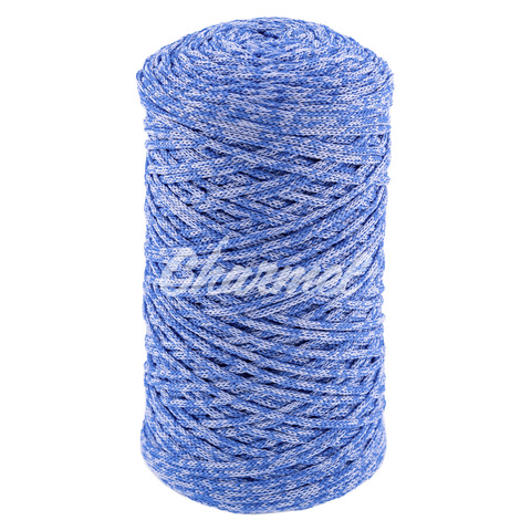 Azure melange polyester cord 2 mm