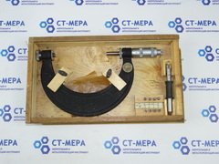 Микрометр резьбовой МВМ- 125 (100-125мм.) Ц/д 0,01мм. ГОСТ 4380-63 (4 пары вставок)