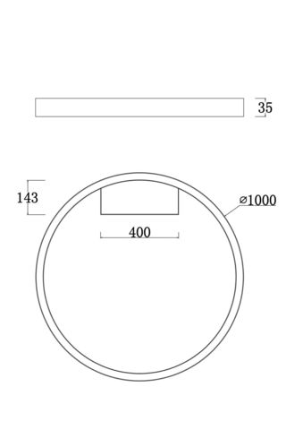 Потолочный светильник Technical Rim MOD058CL-L65B4K