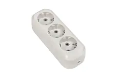 Колодка EKF "Эксперт" 3 гнезда 16А/3,5кВт с заземляющими контактами, 126055