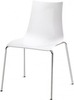 Стул Zebra Antishock 4 Legs белый, ножки хром