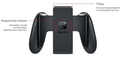 Игровая консоль Nintendo Switch (Гонконг, OLED-модель, цвет неоновый красный / синий)