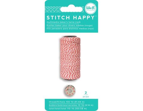 Катушка нити и шпулька для шитья We R Stitch Happy Twine -2шт