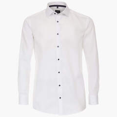 Сорочка мужская Venti Modern Fit 134023600-000 белая с контрастной отделкой