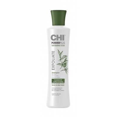 CHI Power Plus: Отшелушивающий шампунь для волос, 355мл