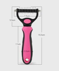 Колтунорез для собак Dematting Comb 11 загнутых зубцов, 17х7 см