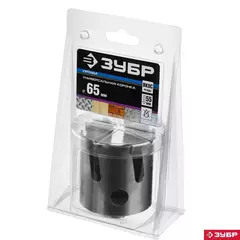ЗУБР Проуниверсал, 65 мм, коронка с твердосплавными резцами, Профессионал (29514-65)