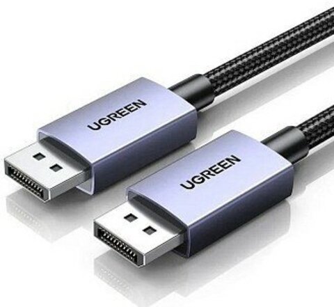 Кабель  UGREEN DP118 (15383) Display Port Male To Male 16K Cable, 1м, серый