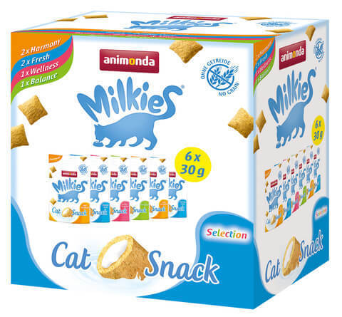 купить Animonda Milkies Selection лакомство для взрослых кошек, набор из 6 пакетиков