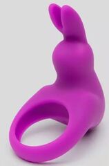 Фиолетовое эрекционное виброкольцо Happy Rabbit Cock Ring Kit - 