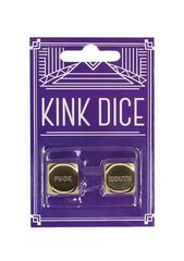 Золотистые игральные кубики Kink Dice - 