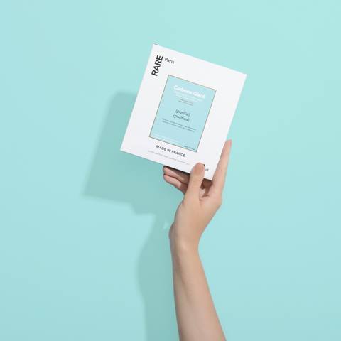 RARE PARIS  Carbone Glacé Очищающая тканевая маска для лица, 23 мл (упаковка 5 шт)