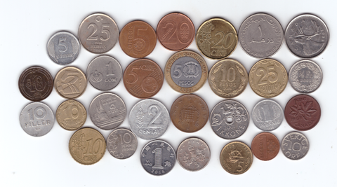 30 иностранных монет