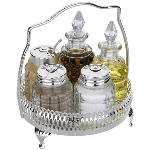 Набор для приправ и масла 5 предметов 14см Queen Anne