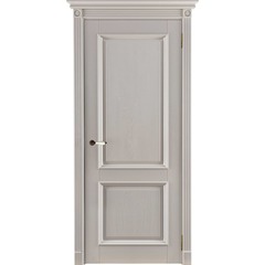 Купить Межкомнатная дверь массив дуба Афина багет слоновая кость