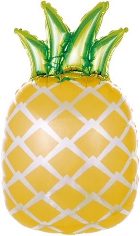 фольгированный шар ананас желтый
