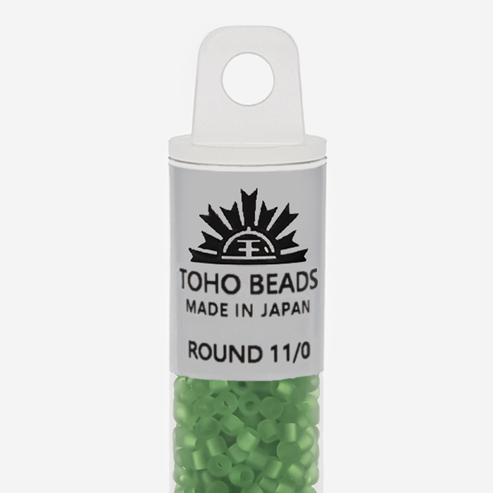Японский бисер TOHO Round 11/0 (№7F), прозрачный матовый