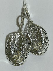 Эмменталь (серьги из серебра)