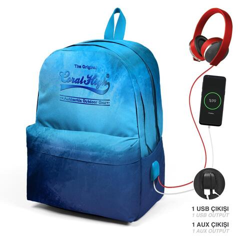 Çanta \ Bag \ Рюкзак CORAL HIGH SIRT ÇANTA(USB+AUX SOKETLİ) 23428