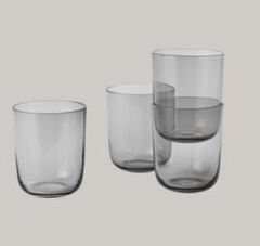 Стакан высокий MUUTO стекло/grey d85х100h объем 0,25мл набор из 4 шт коллекция Corky