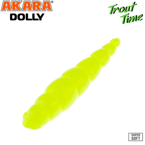 Силиконовая приманка Akara Trout Time DOLLY 1.8 Cheese 04Y (10 шт.)