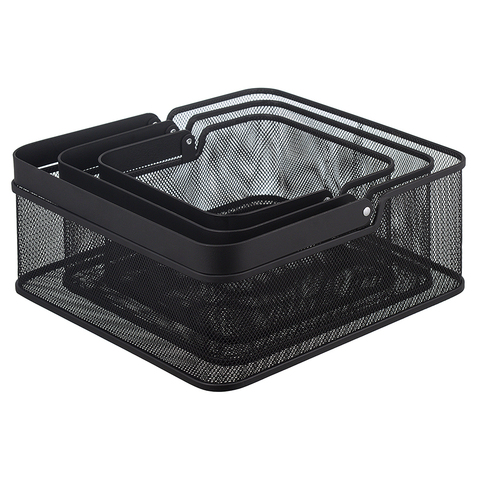 Корзина для хранения 25.4х25.4х12см Bergenson Bjorn Ferrant черная bb000080