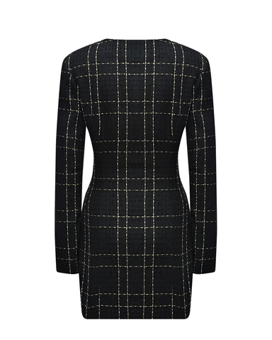 Твидовое платье мини DAN MARALEX