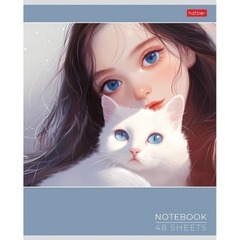 Тетрадь А5 48л клетка 