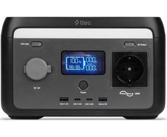 Электростанция портативная TTEC PowerMax 300W Portable Power Station, черный