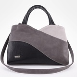 Сумка Саломея 483 мульти итальянский серо-черный