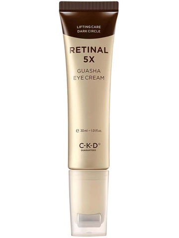 CKD Retinal 5x Guasha Eye Cream, Омолаживающий крем для кожи вокруг глаз с роликом, 30 мл