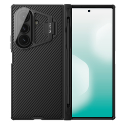 Чехол от Nillkin на Samsung Galaxy Fold 7, серия CamShield Prop Case (версия с прозрачной крышкой объектива и встроенным стилусом)
